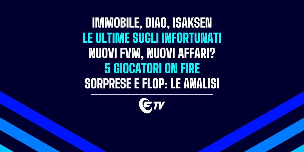 Copertina: Live! Asta: 20 affari? | Focus: Kean, Atta, Diao, Isaksen | 5 on fire, sorprese e flop | Pre Line-Up Day | Fantacalcio TV