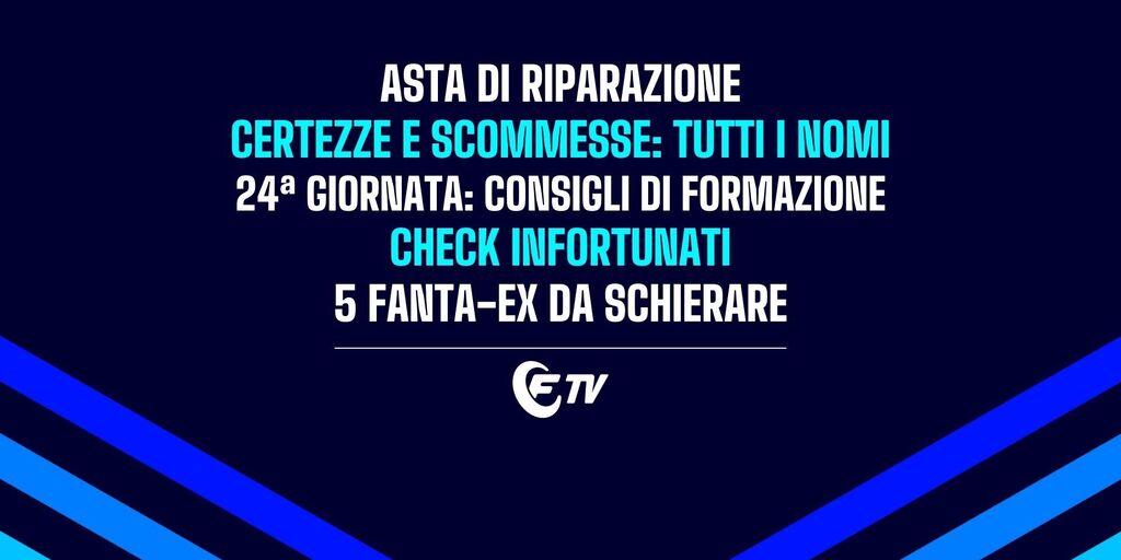Copertina: Live! Asta di riparazione: le certezze e le scommesse da prendere | Yildiz, Leao, Dybala: check infortunati | 5 Fanta-Ex da schierare | Pre Line-Up Day | Fantacalcio TV