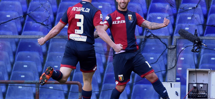 Copertina: Il Genoa cala il poker e scavalca il Palermo. Pavoletti da nazionale