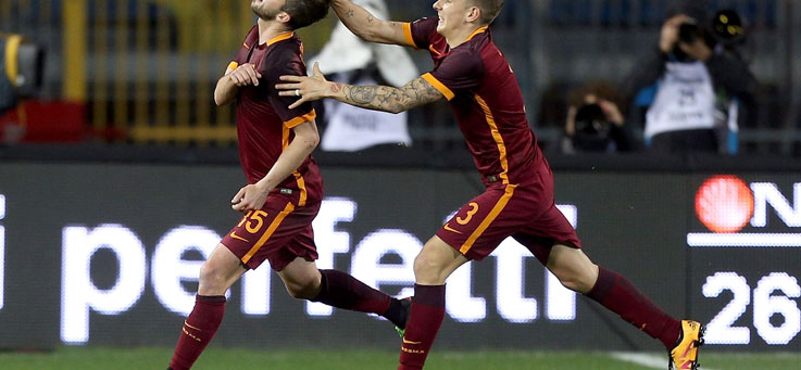 Copertina: El Shaarawy e Pjanic ingranano la sesta: Roma corsara ad Empoli