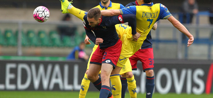 Copertina: Il gol di Castro dà al Chievo i meritati tre punti contro il Genoa