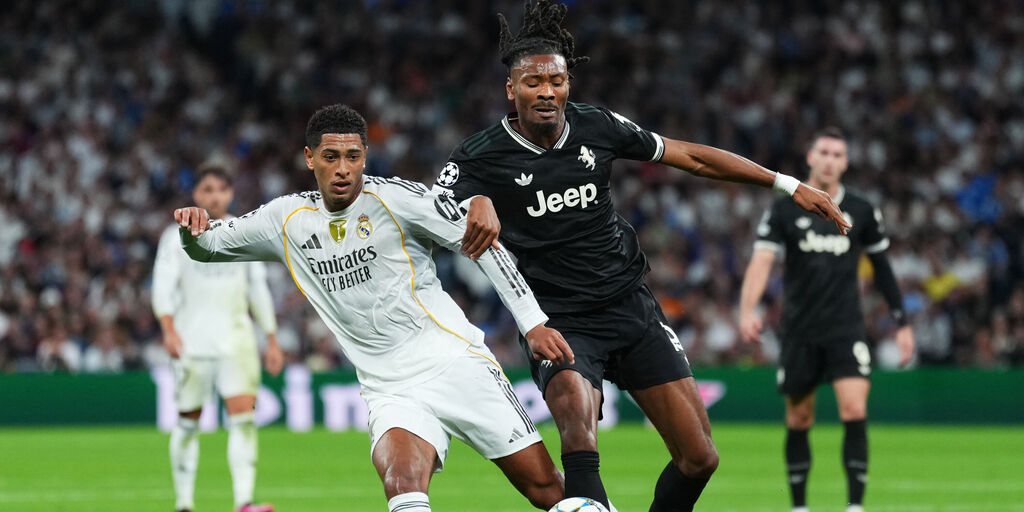 Copertina: Il Real Madrid supera la Juventus di misura: finisce 1-0 al Bernabeu, la decide Bellingham