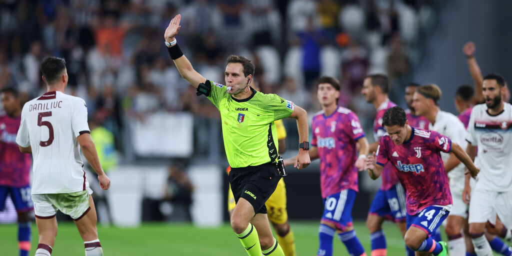 Copertina: Juventus-Salernitana, l'Aia precisa: "Il Var non aveva le immagini di Candreva"