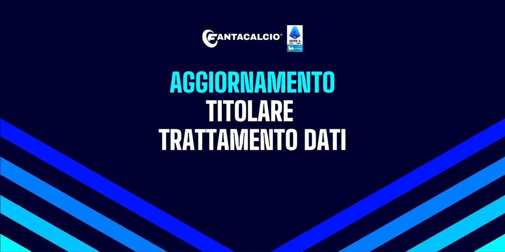 Copertina: Aggiornamento - Titolare del trattamento dati