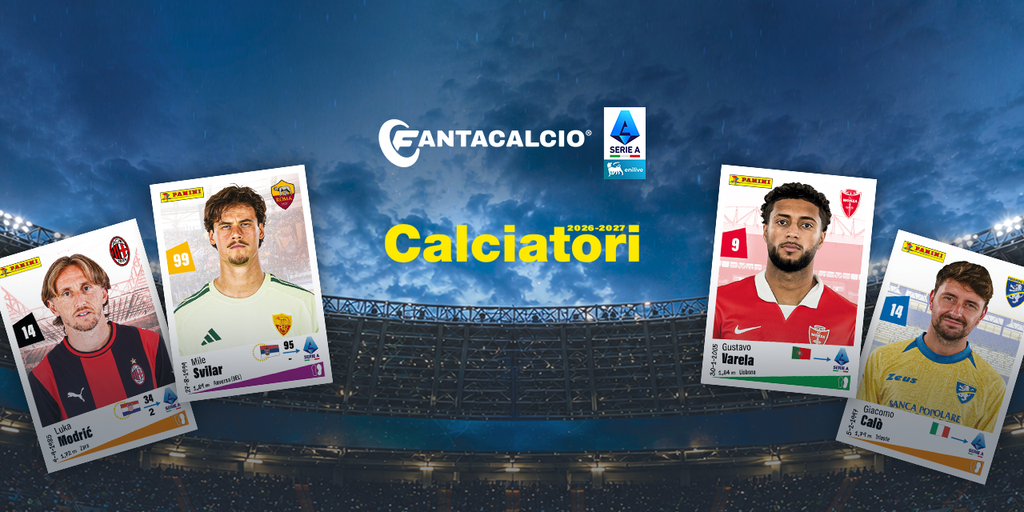 Copertina: Fantacalcio® e Panini, non solo insieme in App Leghe! Arrivano anche 40 speciali figurine dedicate ai campioncini