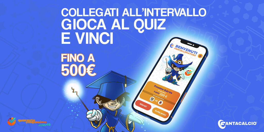Torino-Juventus: gioca al quiz di 45° Minuto in chiave Fantacalcio! In palio 500 euro Torino-Juventus: gioca al quiz di 45° Minuto in chiave Fantacalcio! In palio 500 euro