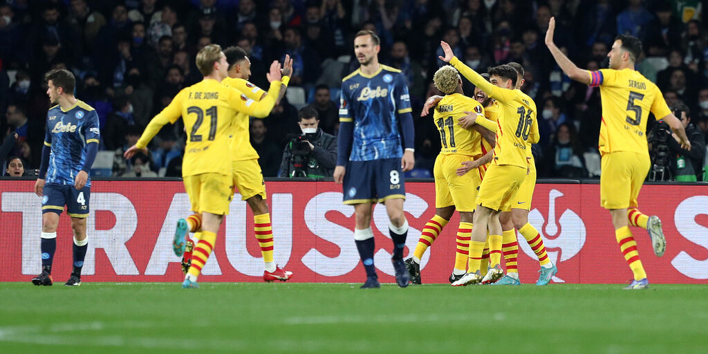 Copertina: Europa League, Napoli-Barcellona 2-4: cronaca e tabellino