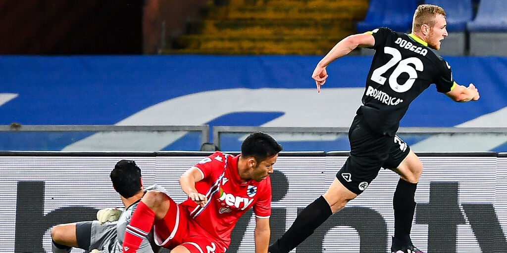 Copertina: Sampdoria-Spezia 2-2: cronaca, tabellino e voti del fantacalcio