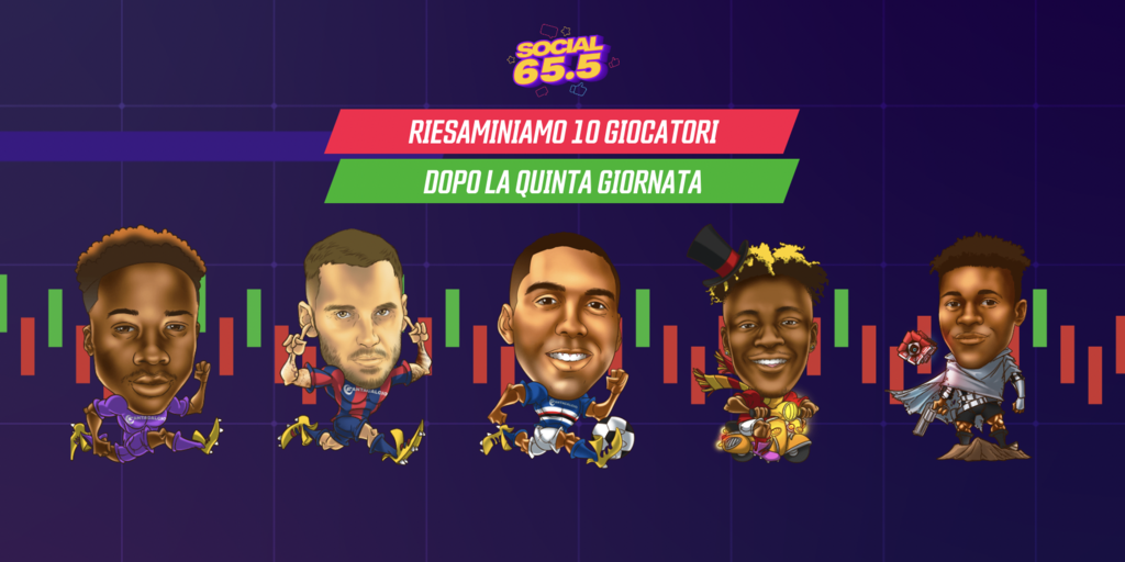 Copertina: H15:00 LIVE! Social 65.5, con Ludovico Rossini | 5 salgono e 5 scendono dopo la 5ª giornata | Fantacalcio TV
