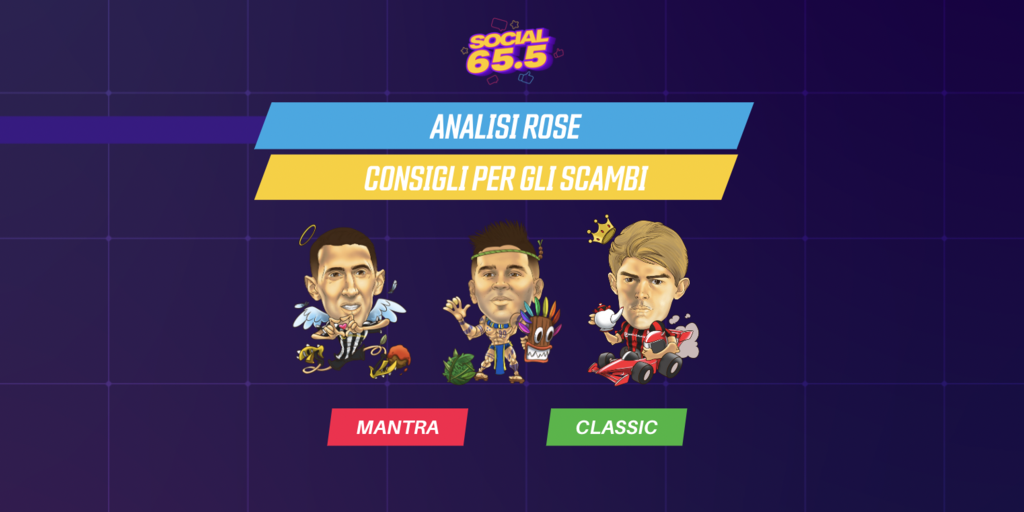 Copertina: H15:00 LIVE! Social 65.5, con Ludovico Rossini | Analisi rose e consigli per gli scambi | Fantacalcio TV