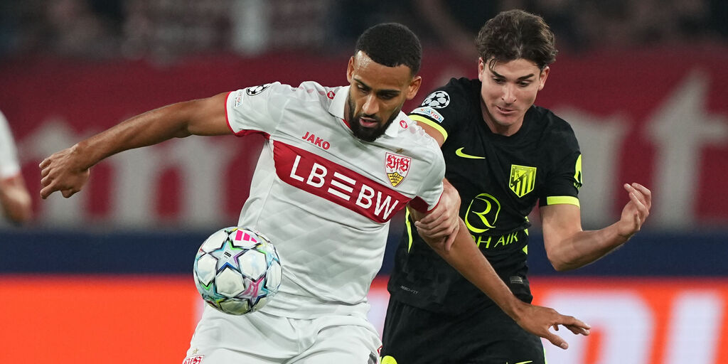 Stoccarda-Atletico Madrid 1-1: Alvarez risponde a Leweling, espulso Hjulmand