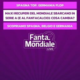LIVE! I maxi recuperi del Mondiale sbarcano anche al Fantacalcio? Cosa cambierebbe? | Oggi Neymar, Nunez e Ronaldo | FantaMondiale Live | FANTACALCIO TV Copertina: LIVE! I maxi recuperi del Mondiale sbarcano anche al Fantacalcio? Cosa cambierebbe? | Oggi Neymar, Nunez e Ronaldo | FantaMondiale Live | FANTACALCIO TV