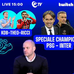 Copertina: Live! Speciale Champions Psg-Inter con Biasin | Milan senza Theo e Rejinders | Kdb, Gasp-Roma e Motta-Atalanta | Fantacalcio Tv