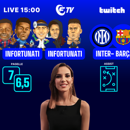 Copertina: Live! Le condizioni di Neres, Lautaro, Ndoye e Krstovic | Pagelle e assist l Probabili Inter-Barcellona | Campionchilling con Zille | Fantacalcio Tv