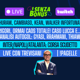 Copertina: Live! Thuram, Cambiaso, Kean e Walker: !infortunati | Analisi scudetto Juve-Inter-Napoli-Atalanta | Focus rigori e analisi autogol | Senza Bonus con Trevisani | Fantacalcio TV