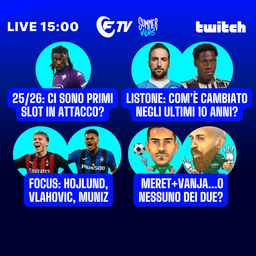 LIVE! Quante 'A' primi slot? | Focus asta: Vlahovic, Hojlund, Muniz, Athekame | Meret o Milinkovic? | Fantacalcio TV Copertina: LIVE! Quante 'A' primi slot? | Focus asta: Vlahovic, Hojlund, Muniz, Athekame | Meret o Milinkovic? | Fantacalcio TV