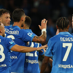 Copertina: Il Frosinone va ko in tre minuti: De Bruyne e Lang portano il Napoli al successo